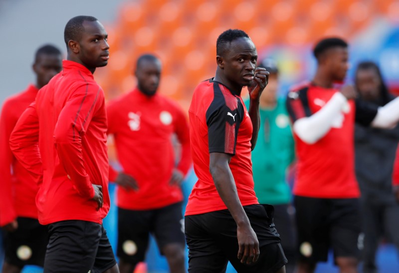 © Reuters. World Cup - Senegal Training