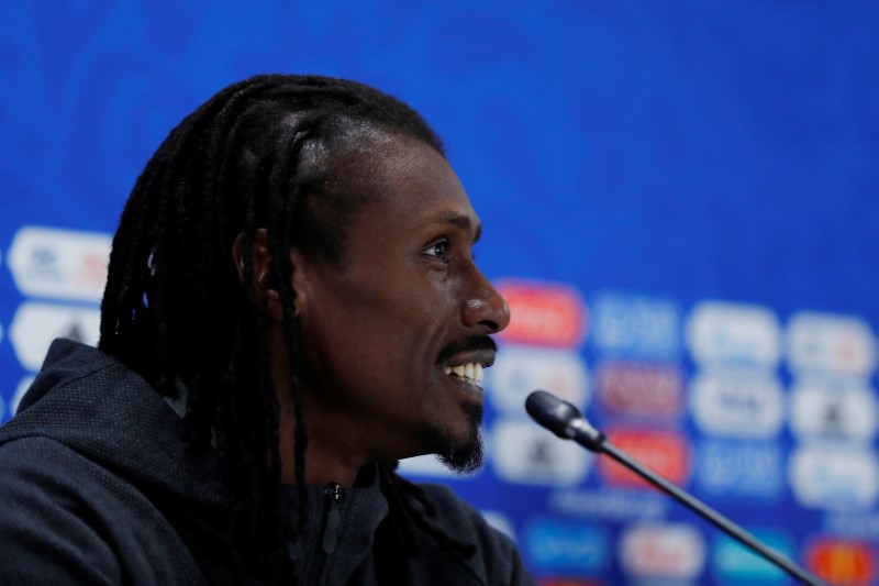 © Reuters. World Cup - Senegal Press Conference