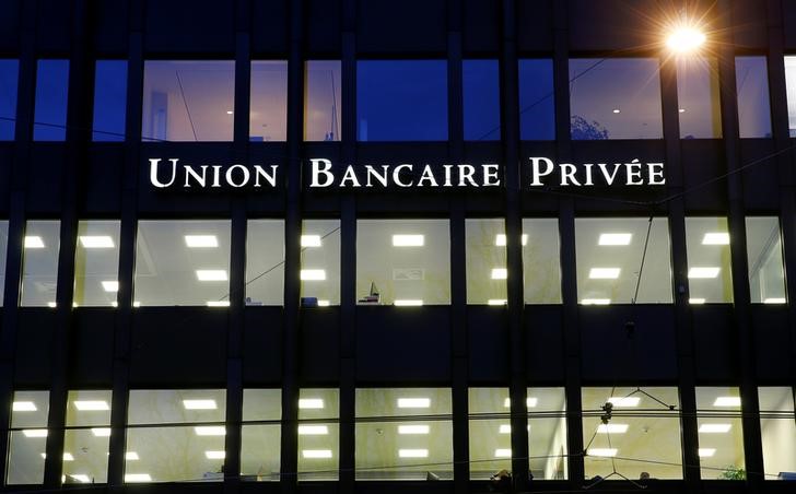 © Reuters. Union Bancaire Privee sign is seen in Zurich