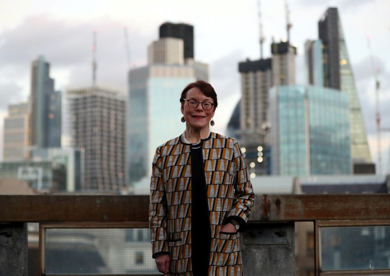 © Reuters. Catherine McGuinness, Chairman of the Policy and Resources Committee of the City of London Corporation, poses for a photograph in London