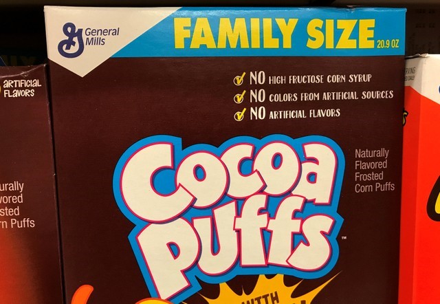 © Reuters. FILE PHOTO: General Mills breakfast cereal is shown for sale in Carlsbad, California,