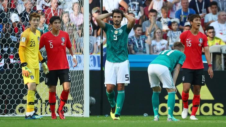 © Reuters. Alemania cae eliminada del Mundial tras perder contra Corea
