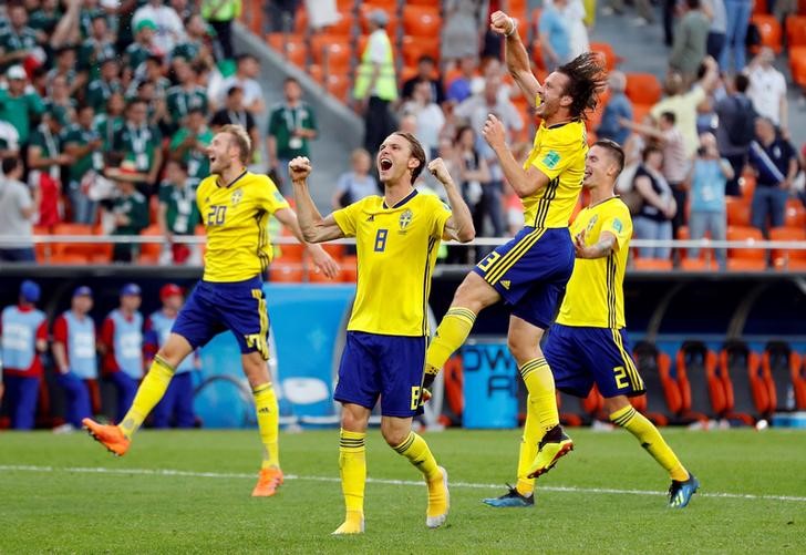 © Reuters. Suecia gana el Grupo F con goleada sobre México, que también avanza