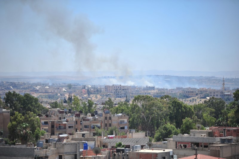 © Reuters. المرصد: تضاعف عدد قتلى الهجوم في جنوب غرب سوريا
