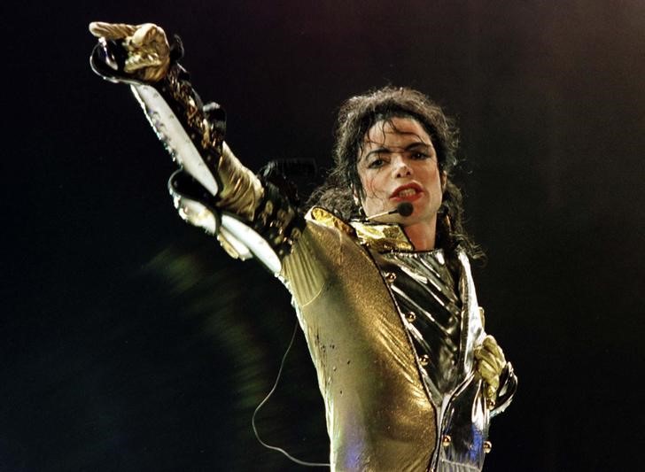 © Reuters. Foto de arquivo de Michael Jackson durante show em Viena