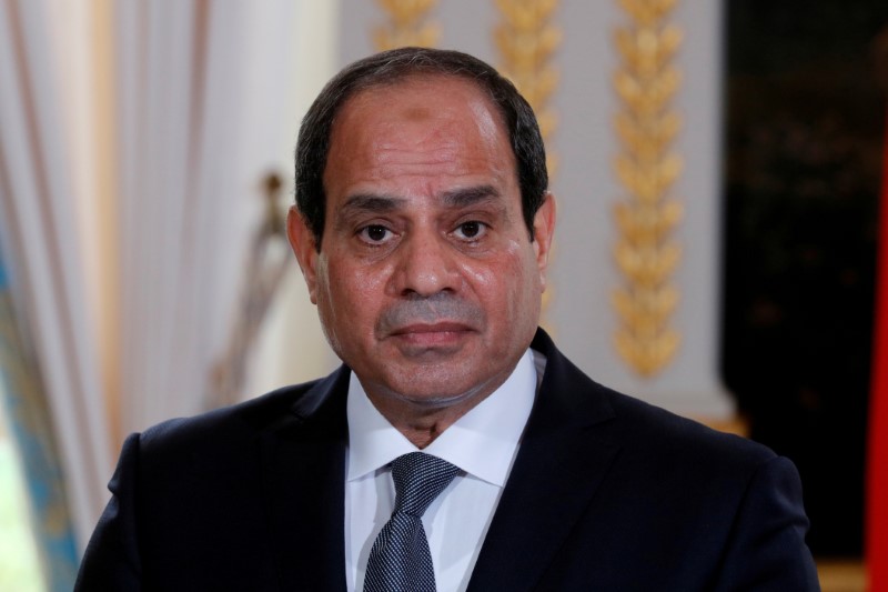 © Reuters. في مواجهة حملة على الإنترنت .. السيسي يقول مصر على الطريق الصحيح