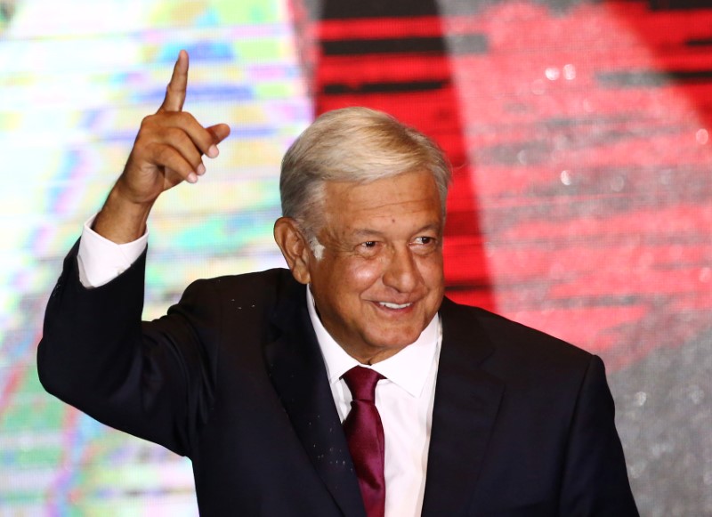 © Reuters. Vencedor da eleição presidencial do México, Andrés Manuel López Obrador