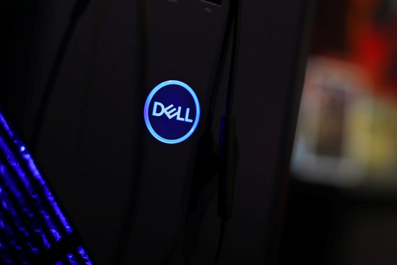 © Reuters. Logo da Dell em computador na  Electronic Entertainment Expo em Los Angeles, EUA