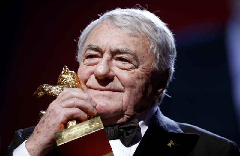 © Reuters. Cineasta Claude Lanzmann durante premiação em Berlim, Alemanha