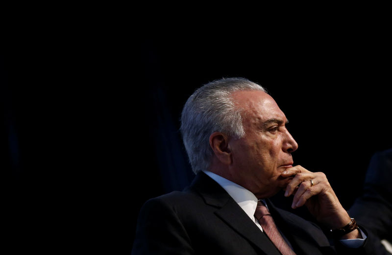 © Reuters. Temer durante cerimônia em Brasília