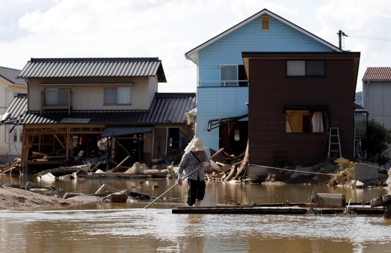 © Reuters. Las peores inundaciones en Japón desde 1983 causan más de 100 muertos