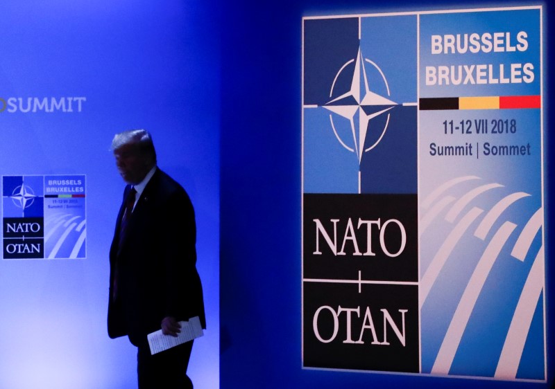 © Reuters. Trump canta victoria tras obtener más fondos de defensa en la cumbre de la OTAN