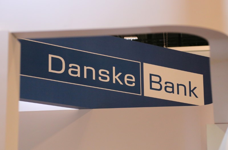 © Reuters. A logo for Denmark's Danske Bank is seen at the SIBOS banking and financial conference in Toronto