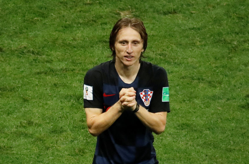 © Reuters. Croacia tiene mucho más que la magia de Modric para enfrentar a Francia en final del Mundial