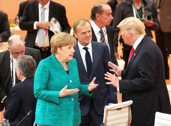 © Reuters. G20 leaders summit in Hamburg