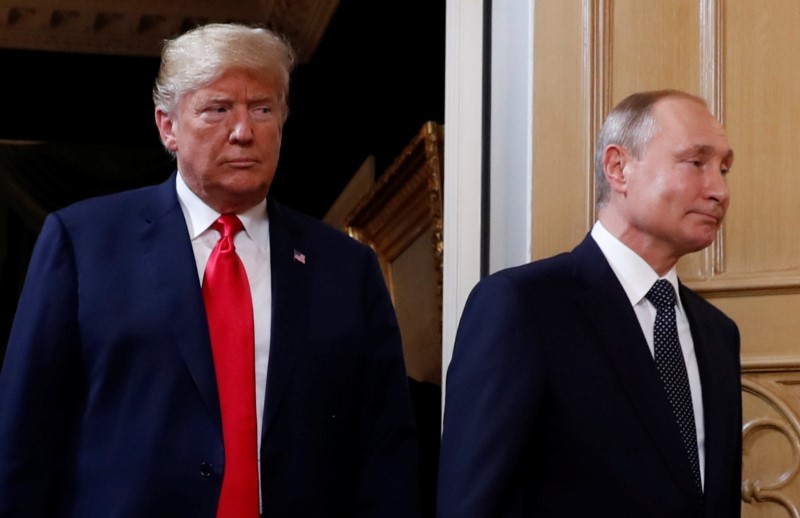 © Reuters. Cúpula Trump e Putin em Helsinque