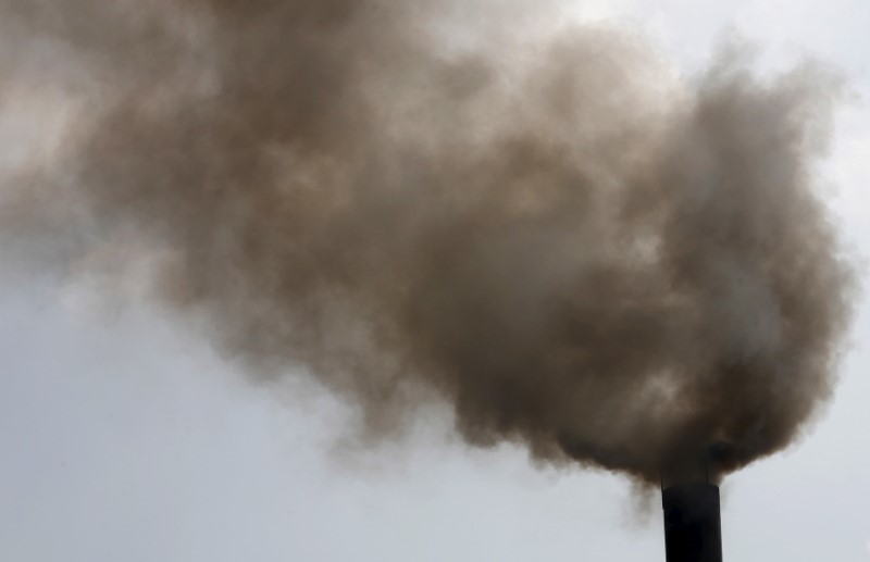 © Reuters. Chaminé de fábrica de papel no Vietnã