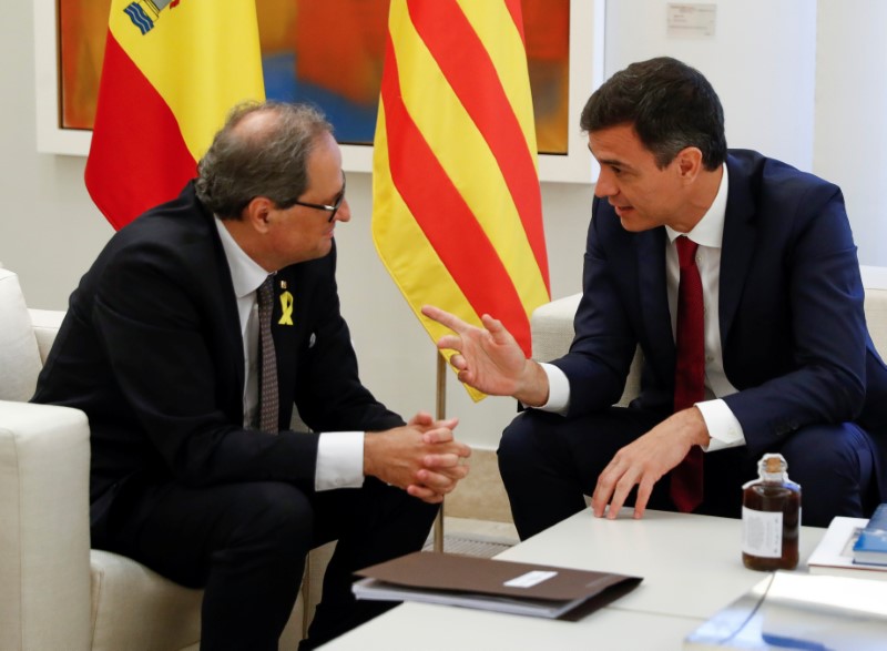 © Reuters. المحكمة الدستورية في إسبانيا تعرقل أحدث محاولة لاستقلال قطالونيا