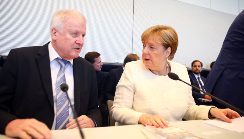 © Reuters. CDU/CSU fraction meeting in Berlin