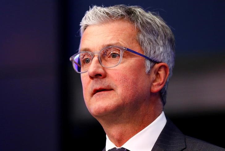 © Reuters. FILE PHOTO: Stadler, CEO and Chairman of the Board of Management of Audi attends the "AI for Good" Global Summit at the ITU in Geneva