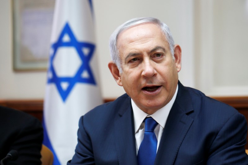 © Reuters. Primeiro-ministro de Israel, Benjamin Netanyahu