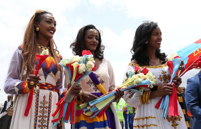 © Reuters. Las tropas de Eritrea se retiran de la frontera etíope