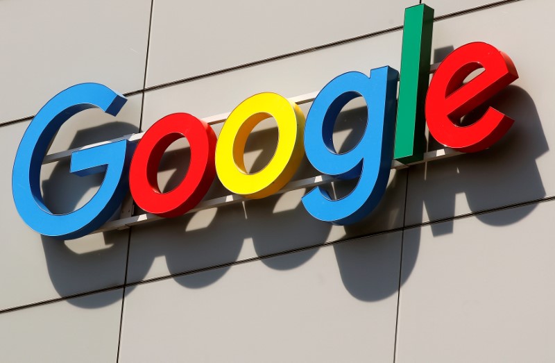 © Reuters. Logo is pictured at Google's European Engineering Center in Zurich