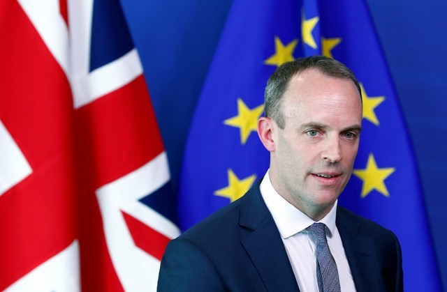 © Reuters. El nuevo negociador del Brexit Dominic Raab quiere "reavivar" las conversaciones