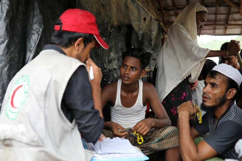 © Reuters. Refugiados rohingyas em acampamento de Kutupalong em Cox’s Bazar