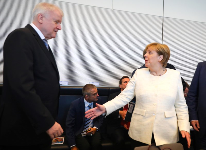 © Reuters. CDU/CSU fraction meeting in Berlin