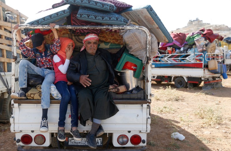 © Reuters. وكالة: روسيا ترسل مقترحا بشأن اللاجئين السوريين لواشنطن بعد قمة هلسنكي
