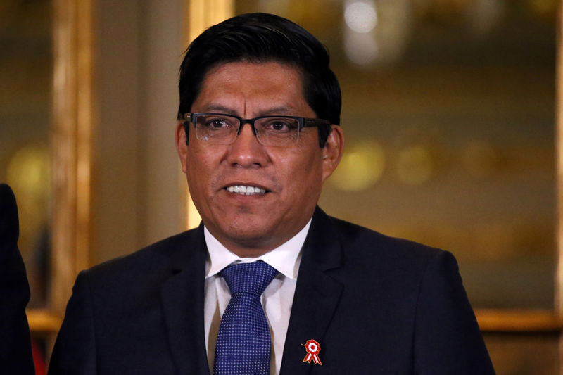 © Reuters. تعيين وزير جديد للعدل في بيرو في أعقاب فضيحة
