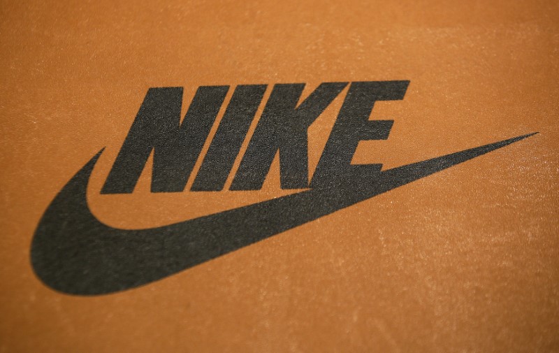 © Reuters. Nike logo is seen in a shop in Rome