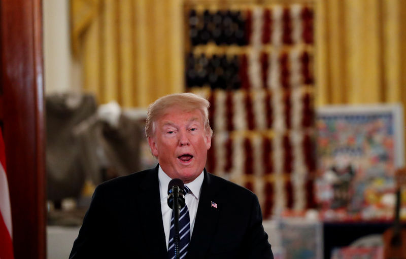 © Reuters. U.S. President Trump hosts White House showcase of American-made products in Washington