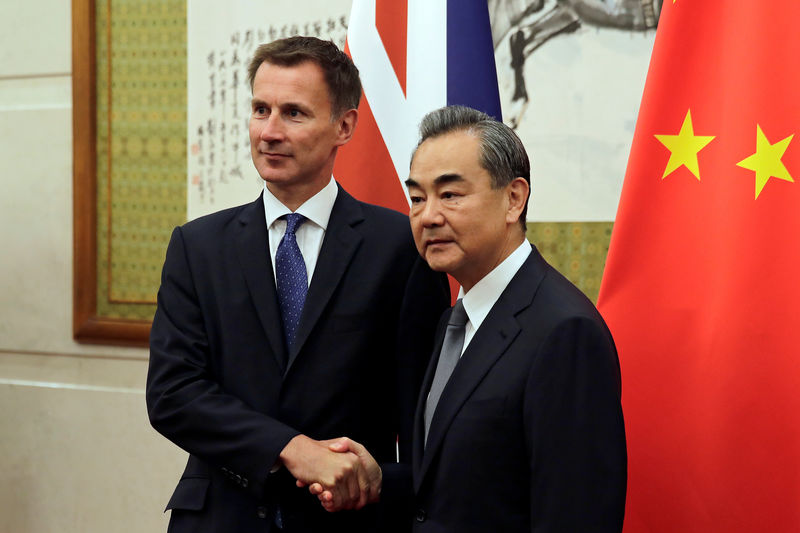 © Reuters. وزير الخارجية البريطاني الجديد يزور الصين في أول زيارة خارجية