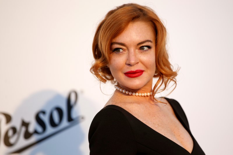 © Reuters. A atriz Lindsay Lohan em evento de gala na França