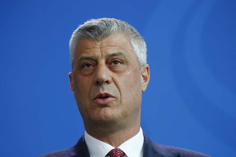 © Reuters. رئيس كوسوفو يرفض اقتراحا صربيا بتقسيم البلاد على أساس عرقي