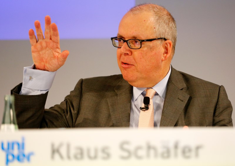 © Reuters. Klaus Schaefer, CEO of German energy utility company Uniper SE