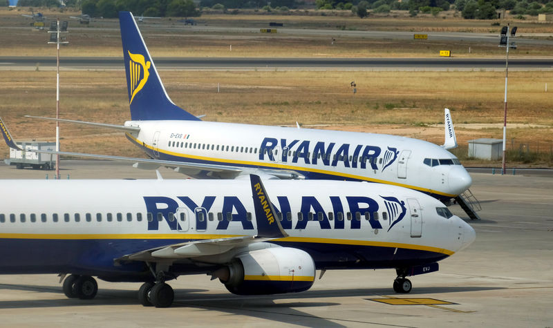 © Reuters. El Sepla demanda a Ryanair ante la Audiencia Nacional por los contratos de sus pilotos
