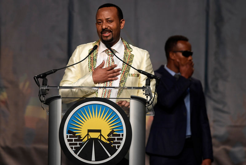 © Reuters. الادعاء الإثيوبي سيوجه اتهامات لخمسة في هجوم على تجمع حضره رئيس الوزراء