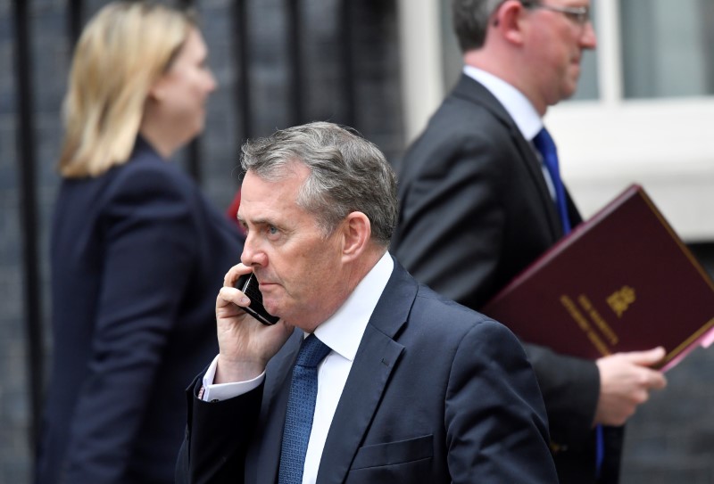 © Reuters. Britain's Secretary of State for International Trade Liam Fox leaves 10 Downing Street in London