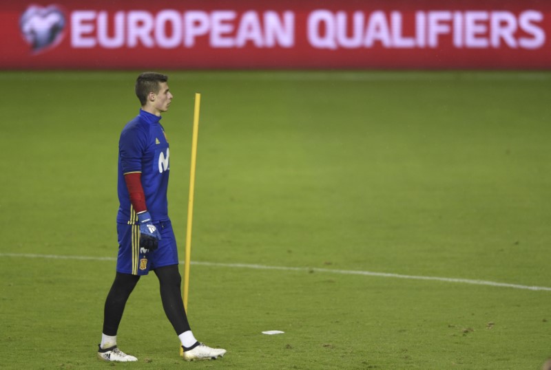 © Reuters. Kepa paga la cláusula de 80 millones al Athletic en fichaje récord del Chelsea