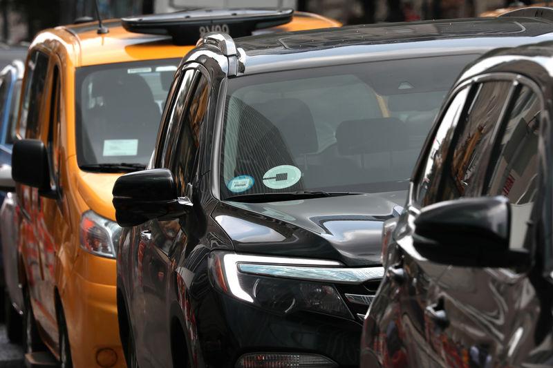 © Reuters. Carro da Uber em Nova York, EUA