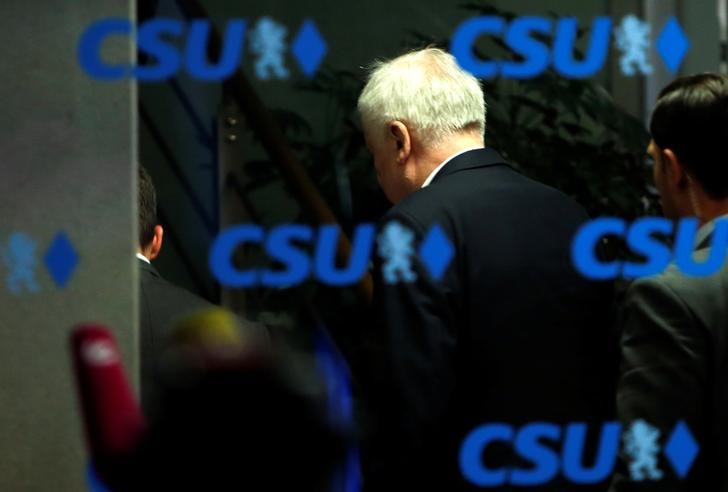 © Reuters. CSU meeting in Munich