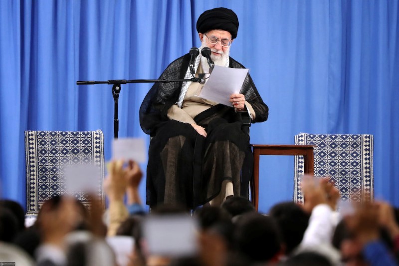 © Reuters. Líder supremo do irã, Ali Khamenei, em Teerã