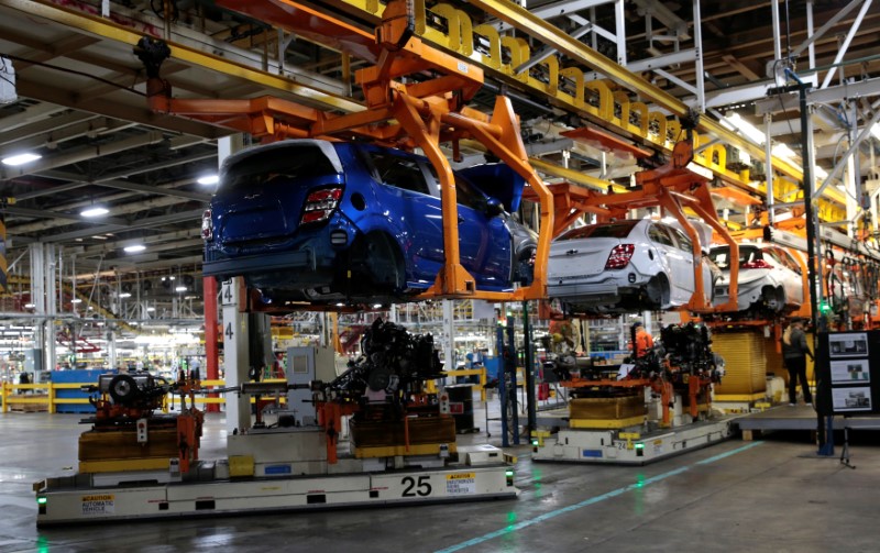 © Reuters. الإنتاج الصناعي الأمريكي يسجل ارتفاعا متواضعا بدعم من الصناعات التحويلية