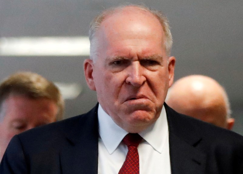 © Reuters. Ex-diretor da CIA John Brennan chega para audiência no Senado dos EUA