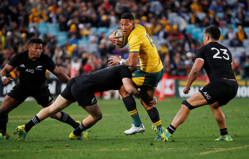 © Reuters. 2018 Bledisloe Cup Rugby Championship - Australia v New Zealand
