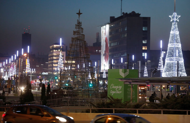 © Reuters. The city centre of Katowice is pictured during the COP24 U.N. Climate Change Conference 2018 in Katowice