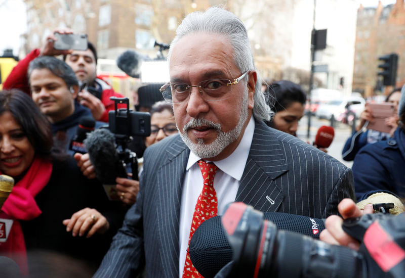 © Reuters. Vijay Mallya arrives to face an extradition request by India at Westminster Magistrates Court, in London